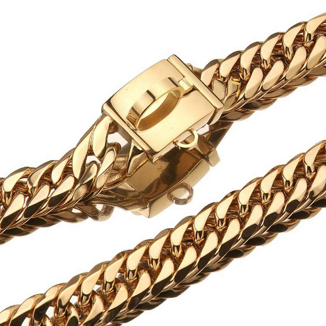 Gold Stainless Steel French Pitbully Dog Collar Leash - Stylish And Durable Pet Chain